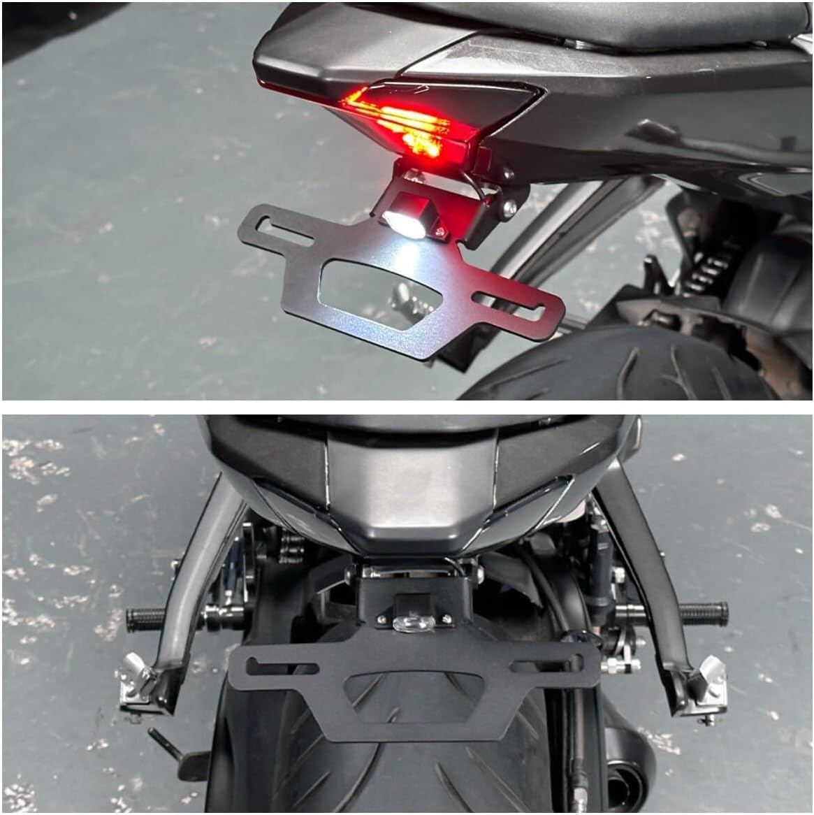 ya 13 9.15 baidi for Yamaha MT-07 FZ07 2024 Foldable Fender Eliminator Kit License Plate Light