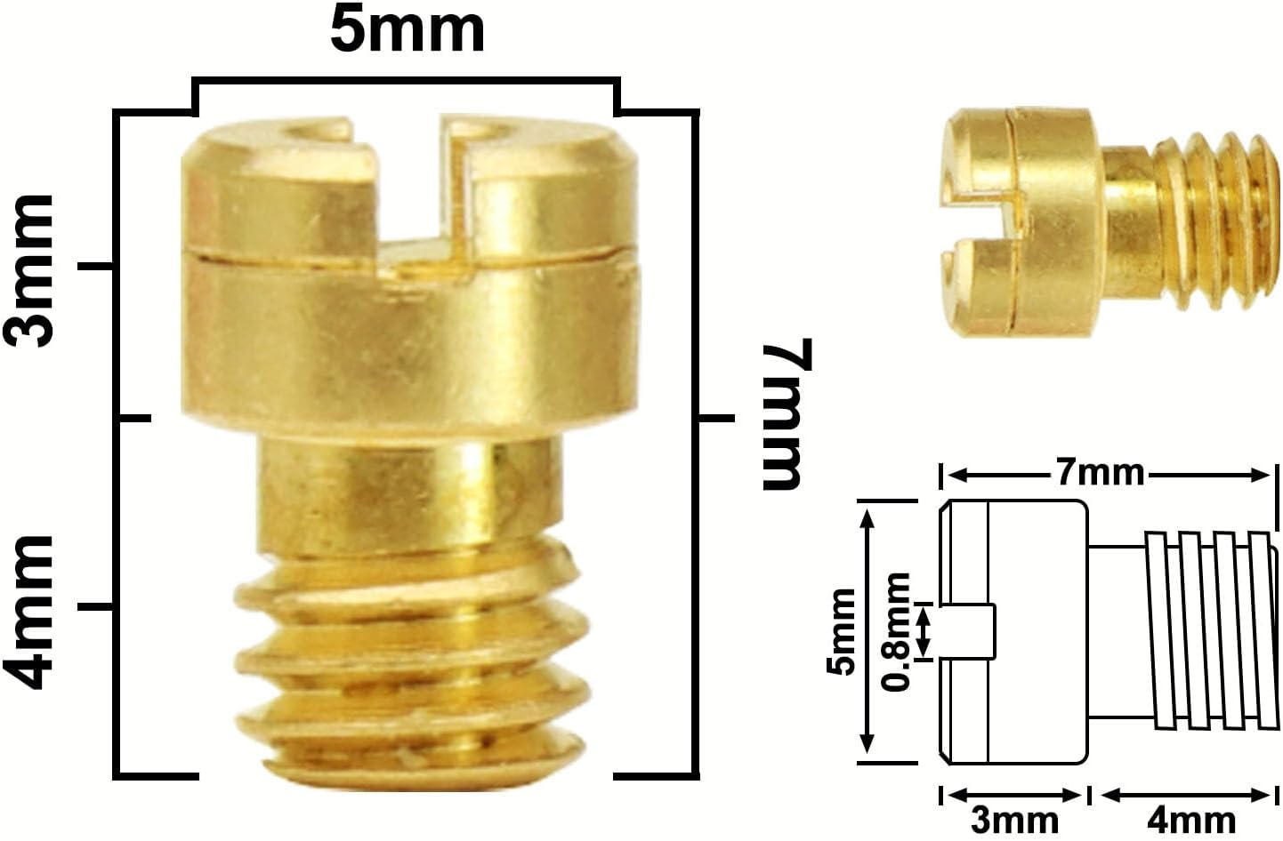 ya 2 8.15 Motorcycle Carburetor Carb 99101-116 Main Jets 10Pcs