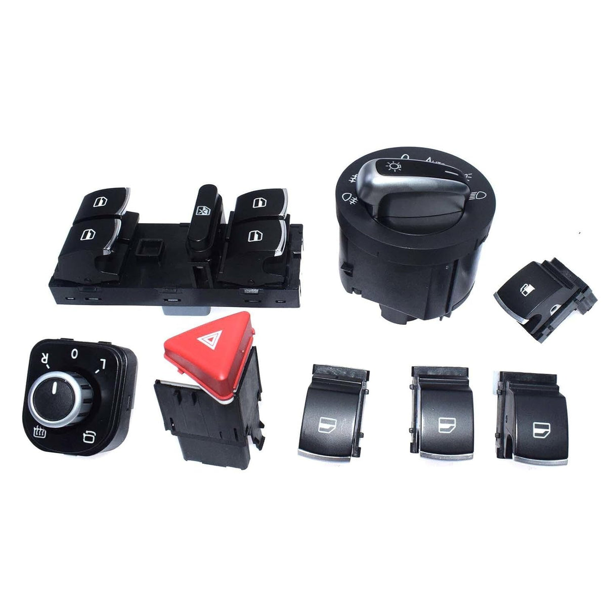 ya 6 8.14 Headlight Power Window Mirror Fuel Tank Warning Light Switch Suitable for VW Passat 