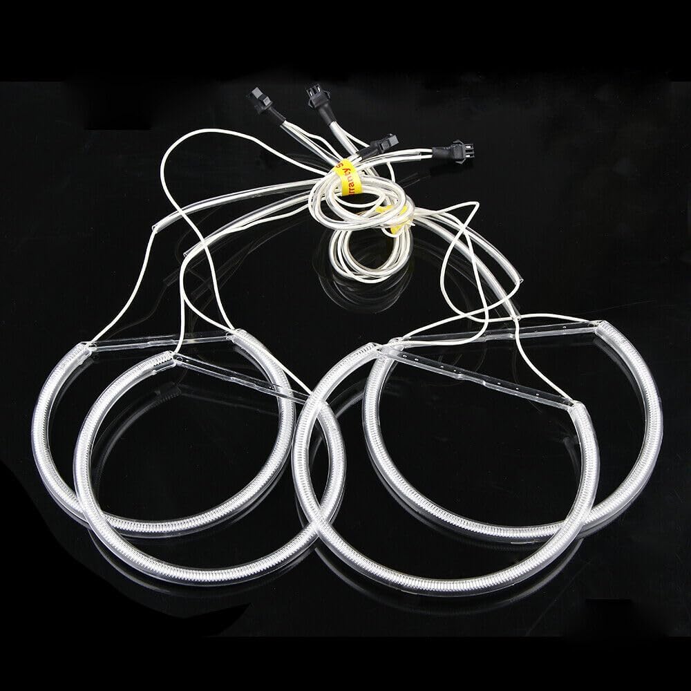 ya 11 9.14 zhengce 4x 131MM CCFL Halo Ring Cotton Lamp Kit LED Angel Eyes for BMW E36 E38 E46