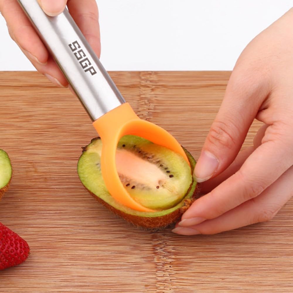 ya 14 9.20 baidi 3 Pcs/set Fruit Cutting Tools Sculpture Scooper Melon Baller Salad-1