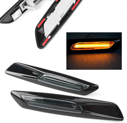 ya 13 9.15 baidi LED 12V Black Side Marker Light Turn Signal Fits for BMW E82 E88 E90 E91 E9