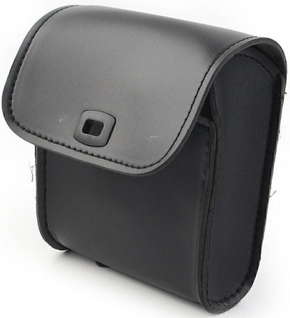ya 11 9.14 baidi1x Motorcycle Saddle Luggage Pu Leather Side Tool Bag Storage Universal Black