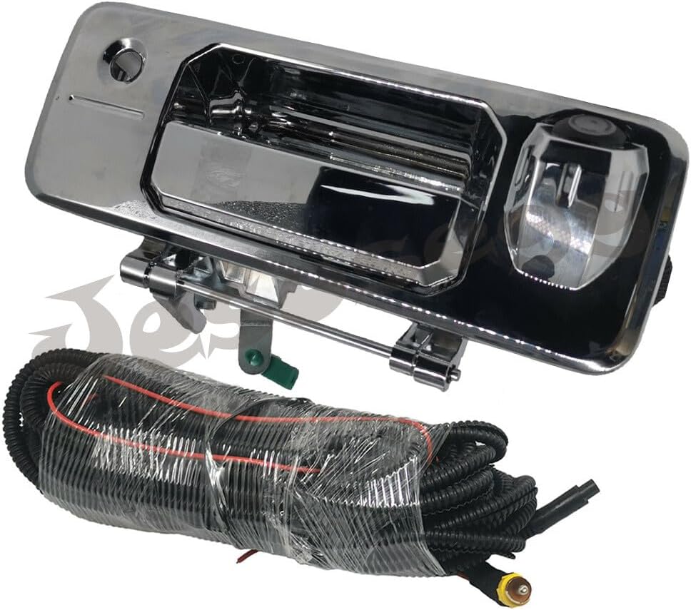 ya 10 9.16 baidi Chrome Tailgate Handle w/Camera & Keyhole for Toyota Tundra 2014-21 Tacoma 16-21
