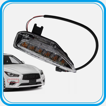 ya 11 9.14 baidiFITS for Infiniti Q50 RIGHT PASSENGER SIDE TURN SIGNAL LIGHT LAMP BUMPER
