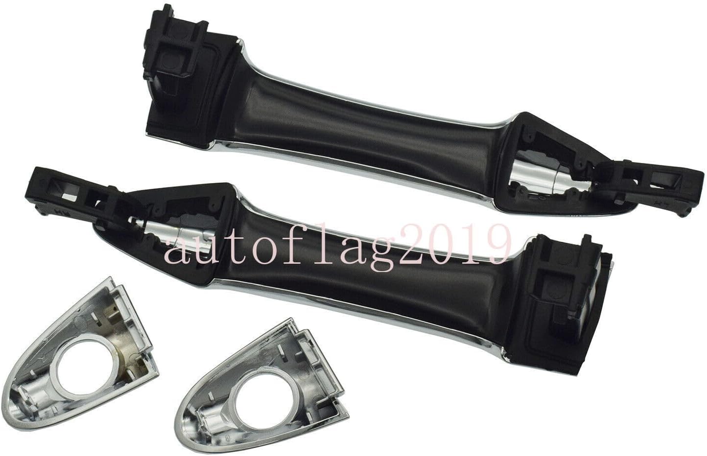 ya 2 8.15 Exterior Door Handle Chrome Pair Front LH and RH Suitable for Kia Picanto 2011-2016