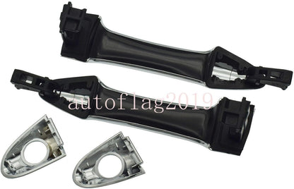ya 2 8.15 Exterior Door Handle Chrome Pair Front LH and RH Suitable for Kia Picanto 2011-2016