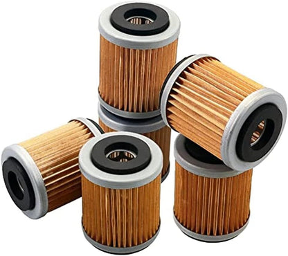 ya 4 8.14 6x Oil Filter for Yamaha YFM350X WARRIOR 350 1987-2004 FM350FW BIG BEAR 350 1986