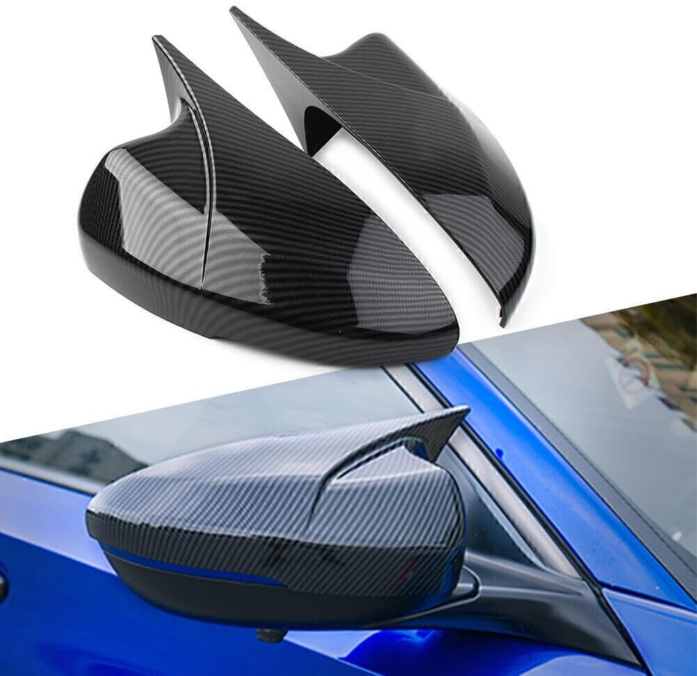 ya 14 9.20 zhengce Pair Carbon Fiber Look Rear view Mirror Cover Trim Fit for Honda for Accord-1