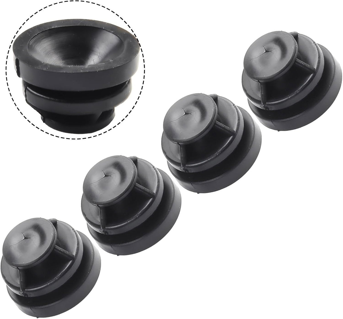 ya 11 9.14 baidiFront Left Right Engine Mount Rubber Cover for for Mazda 2 3 6 CX3 CX5 (4Pcs)