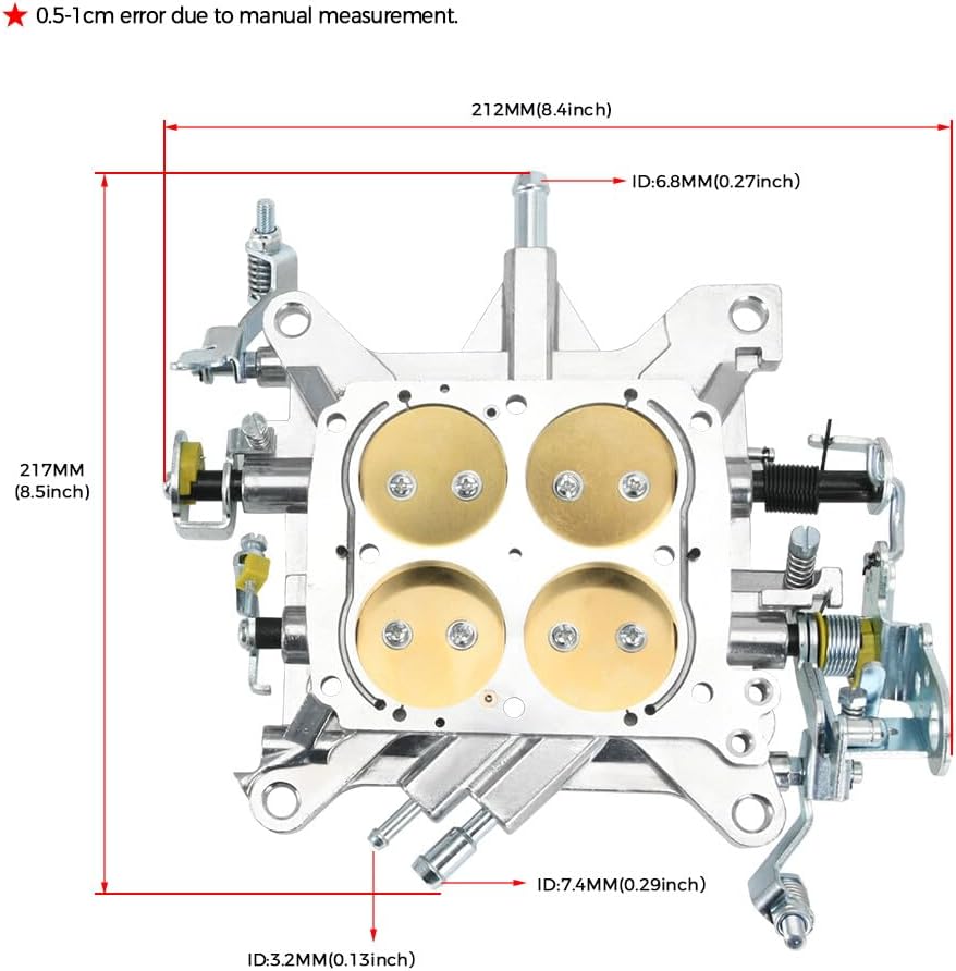 ya 2 8.15 Holley 6460 Baseplate Replacement For Double Pumper 4150 Carbs 2 Corner Idle