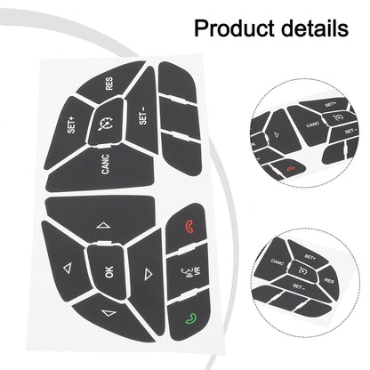 ya 13 9.15 baidi for for Dodge for Charger 2016-2022 Steering Wheel Button Repair Decals Stickers NEW