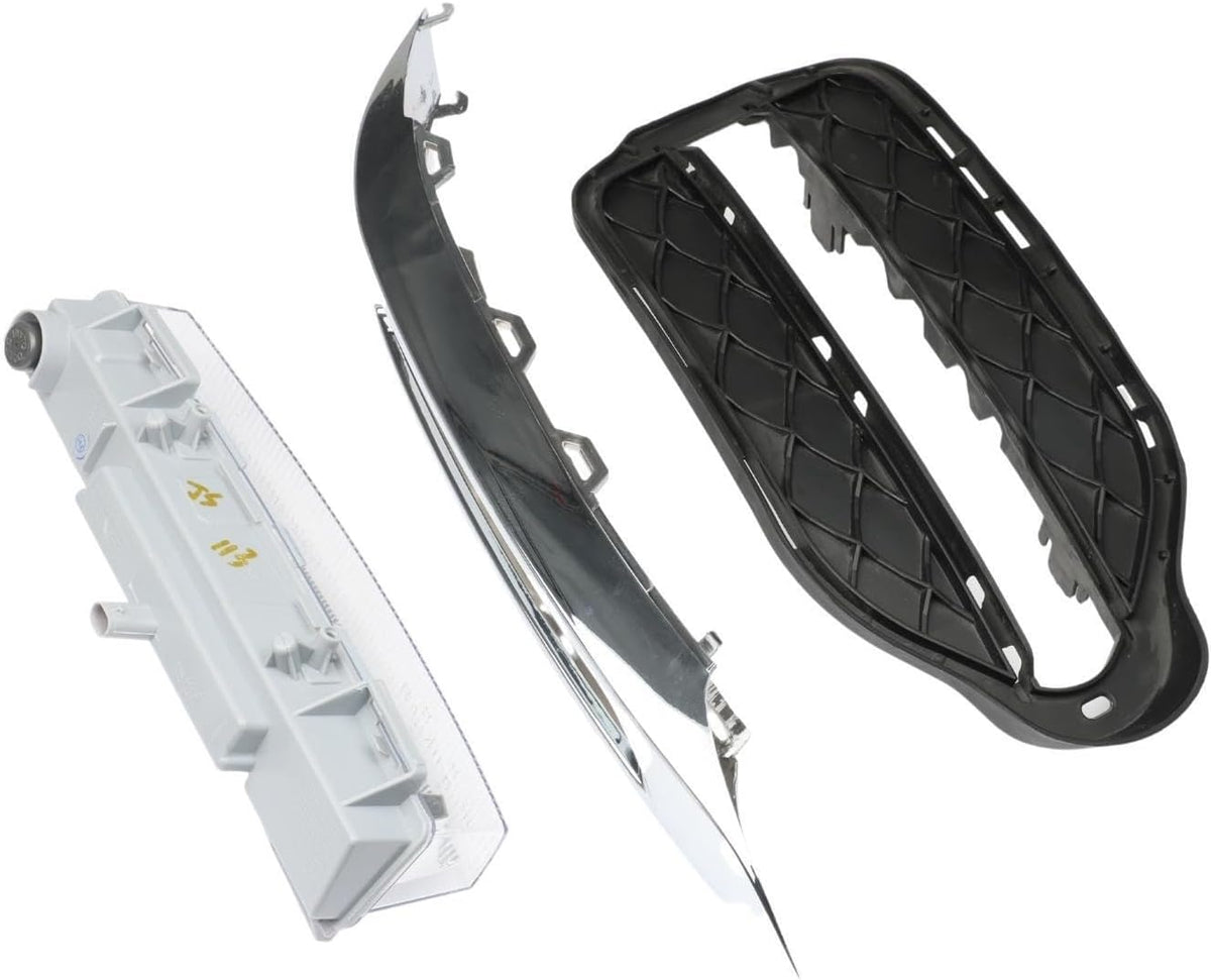 ya 4 8.10 3-Pack Right Front Fog Driving Light Kit for 2013-2015 for Mercedes-Benz GLK350 3.5L