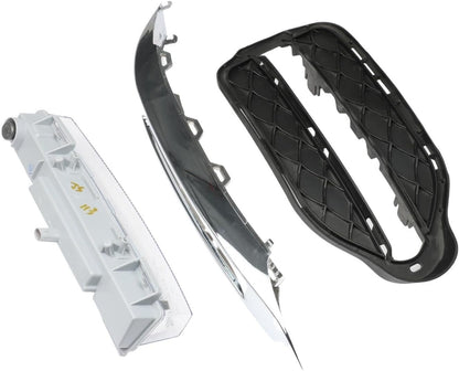 ya 4 8.10 3-Pack Right Front Fog Driving Light Kit for 2013-2015 for Mercedes-Benz GLK350 3.5L