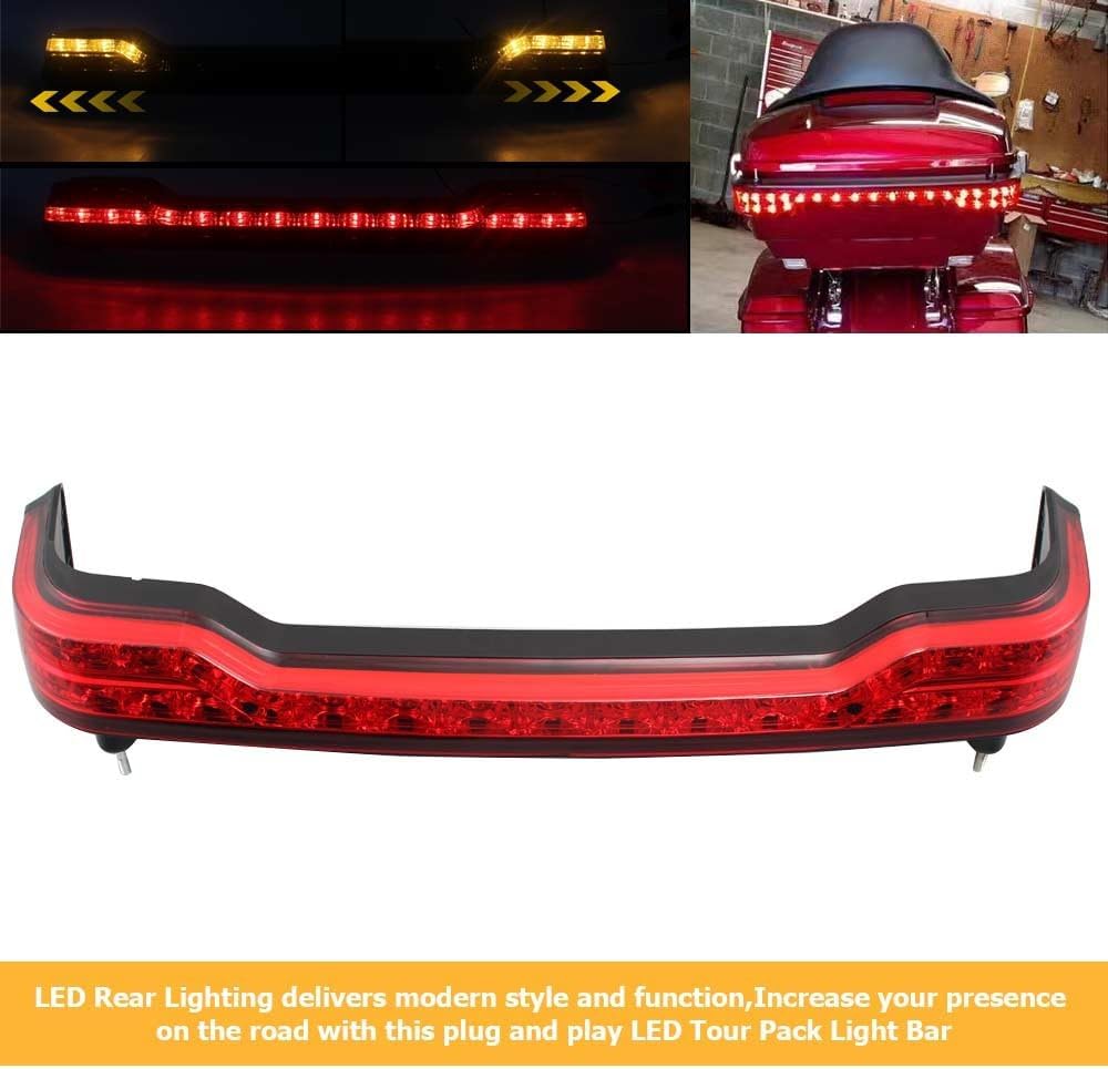 ya 23 10.7 baidi LED Brake Turn Tail Light for Harley Touring Electra Glide Ultra Classic FLHTCU