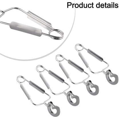 ya 14 9.20 baidi Multi purpose Snail Tongs Stainless Steel Kitchen Serving Tongs Set of 4