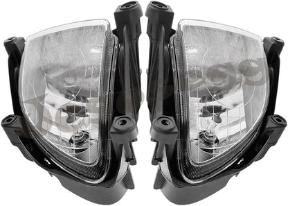 ya 9 10.24 Pair Fog Light Right+Left Side Clear Lens for Kia Sportage 2006 2007 2008