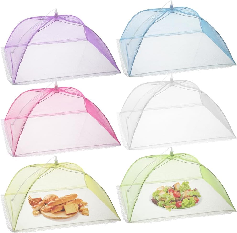 ya 14 9.20 baidi 6Pcs Collapsible Food Cover Tent for Food Cover 17 Inch Dining Picnic Use-1