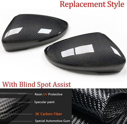 ya 11 9.14 baidifor VW for Passat CC Eos Beetle for JETTA Replace Carbon Fiber Side Mirror Cover