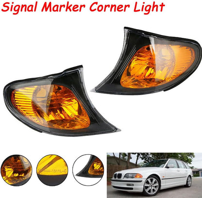 ya 6 8.24 baidi Pair Turn Signal Lights Corner Light LH+RH For 2002-2005 for BMW E46 3-SERIES Sedan
