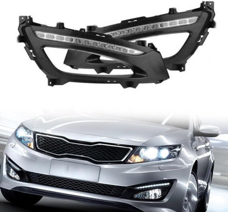 ya 2 8.15 A pair of LED daytime running lights DRL white for Kia K5 Optima 2011-2013 USA