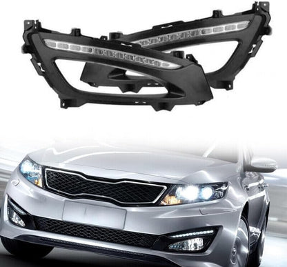 ya 2 8.15 A pair of LED daytime running lights DRL white for Kia K5 Optima 2011-2013 USA