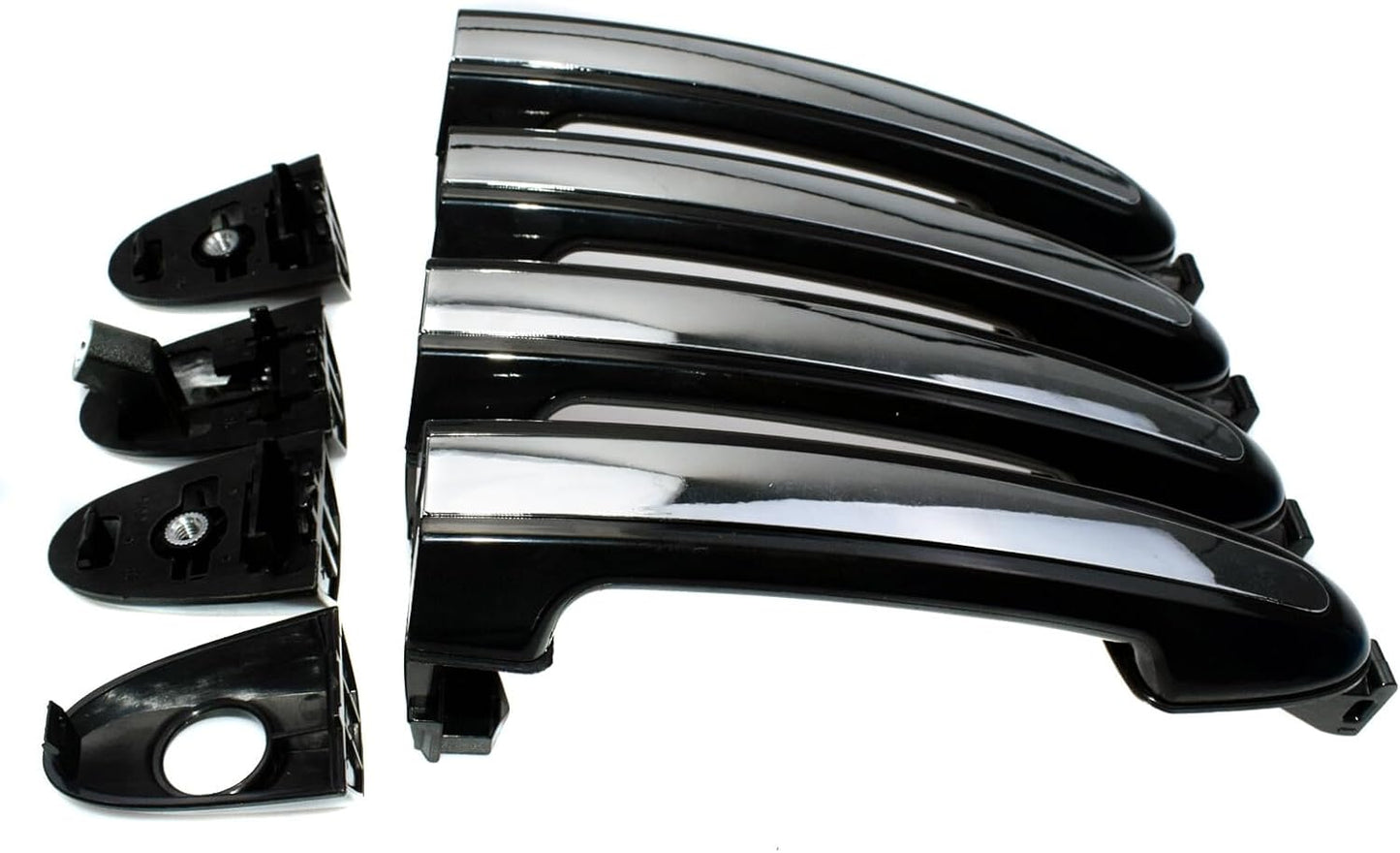 ya 2 8.15 Exterior Door Handle 4-Piece Set for 2007-2012 for Hyundai Santa Fe 