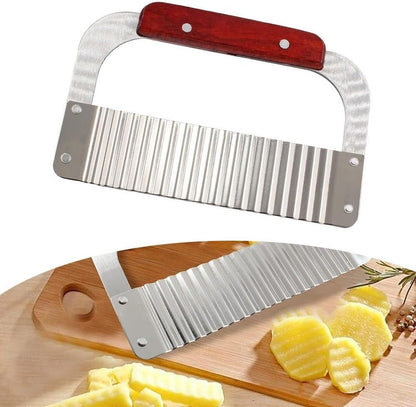 ya 14 9.20 baidi Convenient Stainless Steel Wave Potato Cutter for Quick Salad Preparation-1