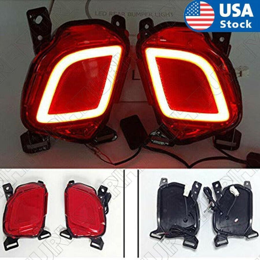 ya 2 8.15 2x Rear Bumper Lamps (Flashing) Driving light for Toyota Highlander 2015-19