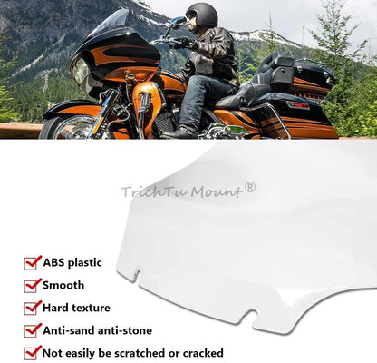 ya 23 10.7 baidi Clear 13 Wave Windshield Windscreen Fit for Harley Road Glide 3 FLTRT 2015-2025
