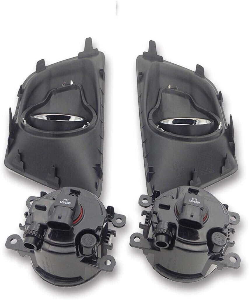 ya 7 8.24 baidi 1Set Front Bumper Fog Lights Lamps W/Cover+Bulbs Fit for Ford Ecosport 2013-2014
