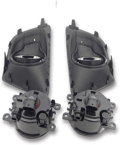 ya 7 8.24 baidi 1Set Front Bumper Fog Lights Lamps W/Cover+Bulbs Fit for Ford Ecosport 2013-2014