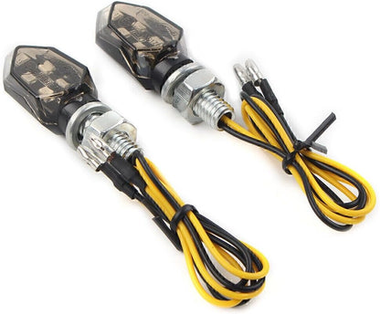 ya 4 8.10 Smoke for Mini 12V LED Turn Signals Blinker Light Indicator Amber Lamp
