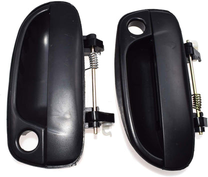 ya 5 8.10 2-piece Set of Black Front Left and Right Exterior Door Handles Suitable for Modern Accents 00-06