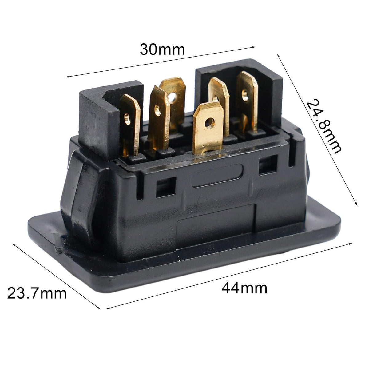 ya 23 10.7 baidi Car Electric Power Switch Button with Green Light 6-Pin, 12/24V 20A ON/Off/New.
