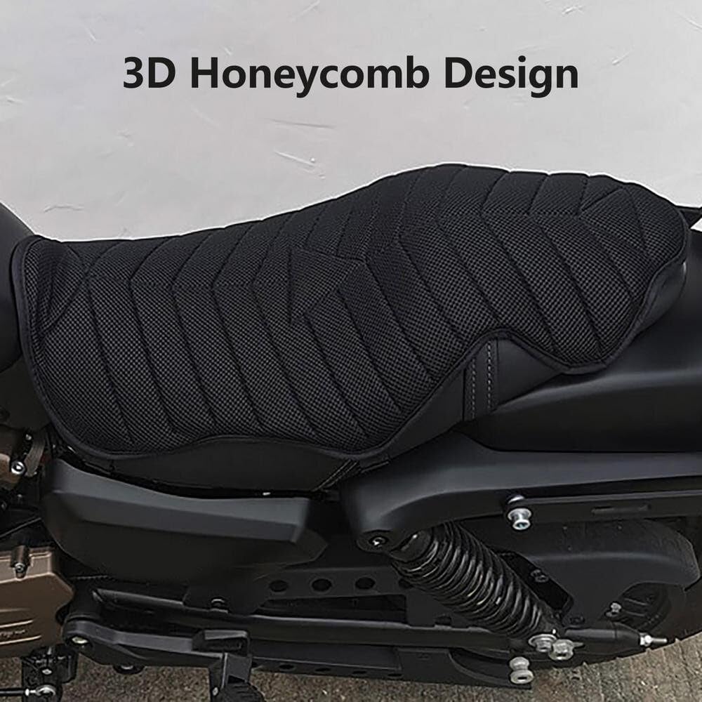 ya 6 8.24 baidi Motorcycle for SEAT Pad Comfort Cushion Air Pillow Cover Shock Absorption Pad Black
