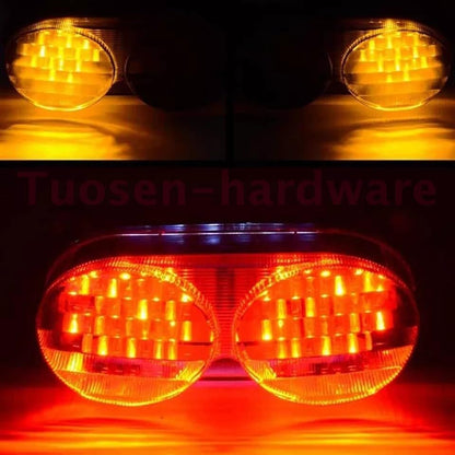 ya 4 8.24 baidi Smoke LED Tail Brake Turn Signal Light for Kawasaki ZR7S ZX6R ZX9R ZZR600