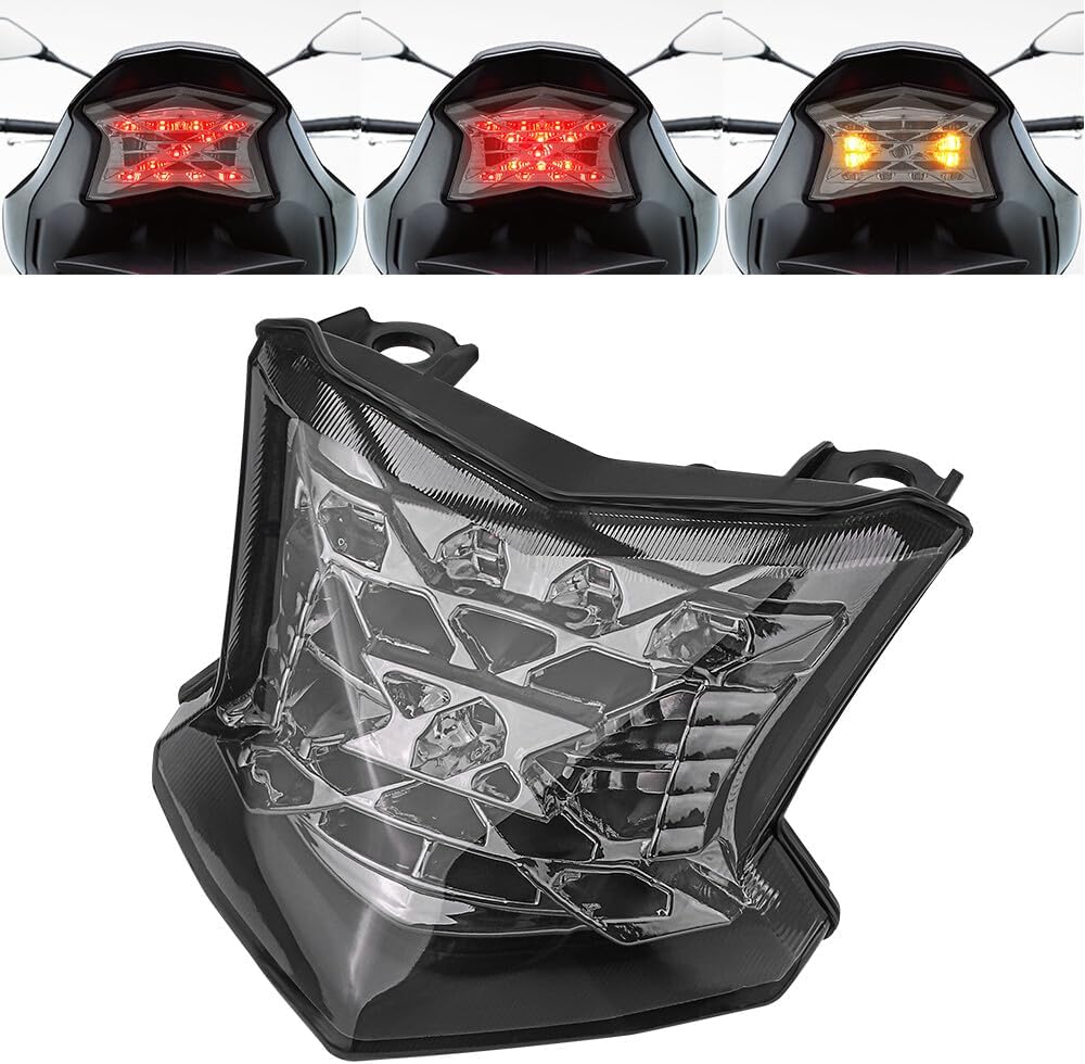 ya 7 8.24 baidi Motorcycle LED Tail Light Rear Brake Turn Lamp for Kawasaki Z900 Z650 2017-2024