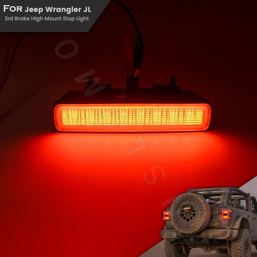 ya 7 8.24 baidi Strobe LED Third Brake Light Relocation for 2018-2021 for Jeep for Wrangler JLU