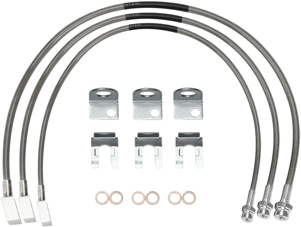 ya 10 9.16 baidi Extended Stainless Brake Lines Fit 87-06 for Jeep for Wrangler TJ YJ 84-01 Cherokee XJ