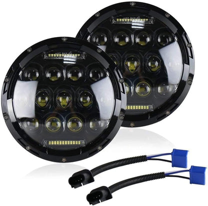 ya 14 9.20 zhengce For FJ Cruiser 2007-2014 7 Projector Round LED Headlight Combination High/-1