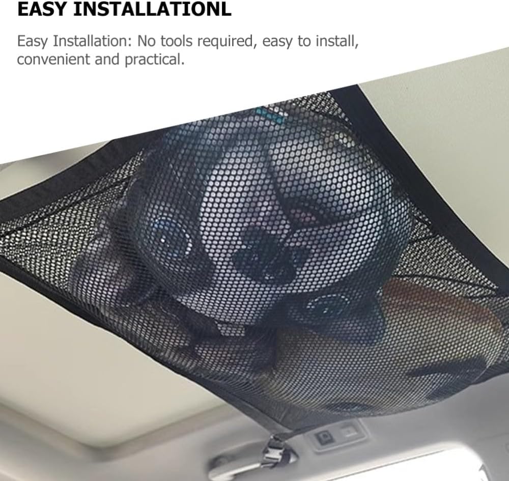 ya 2 8.15 Roof Storage Network Van Ceiling Cargo Travel Compartment Netting Bag