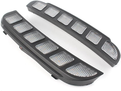 ya 10 9.16 zhengce 2X LED Daytime Running Fog Lights Signal Lamp DRL for Ford Explorer 2016-20