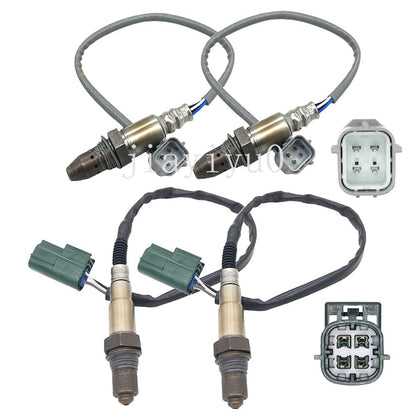 ya 4 8.8 4pcs Oxygen O2 Sensor 1&2 for Nissan Pathfinder Titan 2008-2012 5.6L Upper+Lower