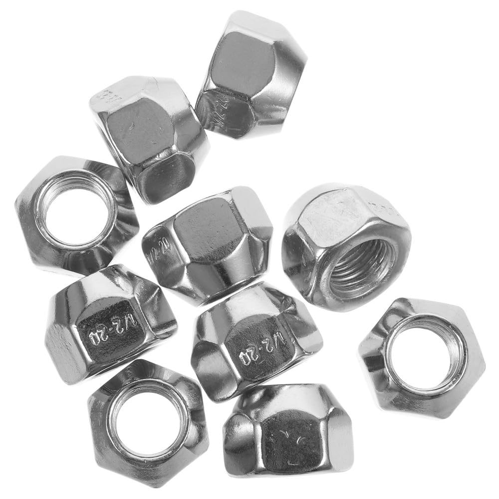 ya 13 9.15 baidi 10 Pcs Tire Nut Lug Nuts Set Closed End Locking Wheel for Trailer