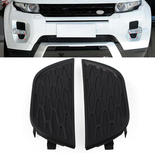 ya 4 8.8.2 2 x Front Lower Fog Lamp Bezel for Land Rover for Range Rover Evoque 2012-2017 Black