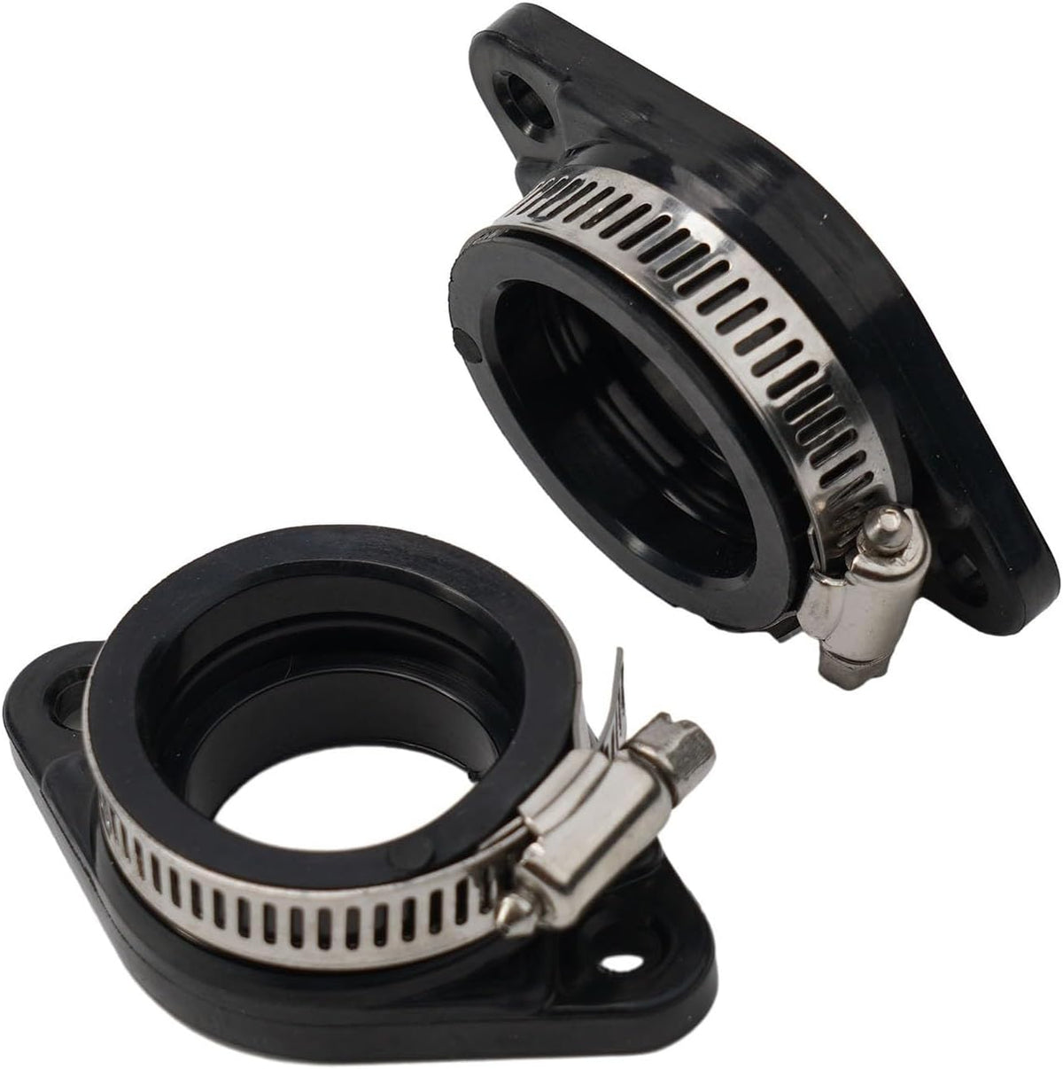 ya 23 10.7 baidi for MANifold Boot 2x ATV Adapter Black Carb Carburetor Flange For Intake