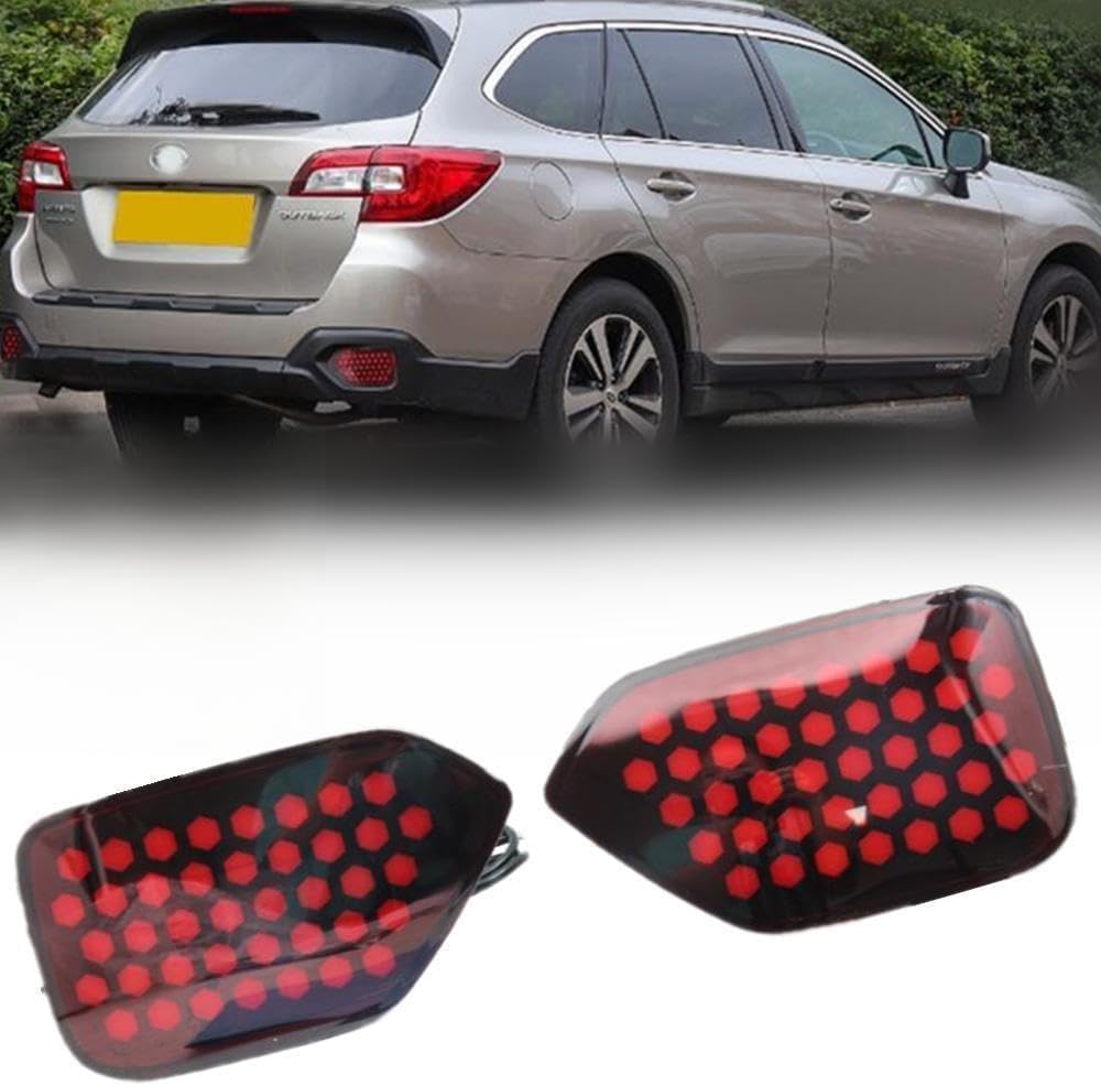 ya 4 8.14 Left + Right LED Rear Bumper Light DRL Light for Subaru Crosstrek XV 18-2023 Red 