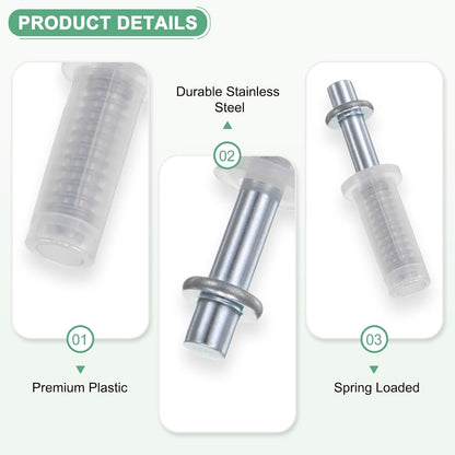 ya 26 10.21 baidi 4-Pack Folding Door Hardware, Folding Door Top Pivot Repair Kit-2