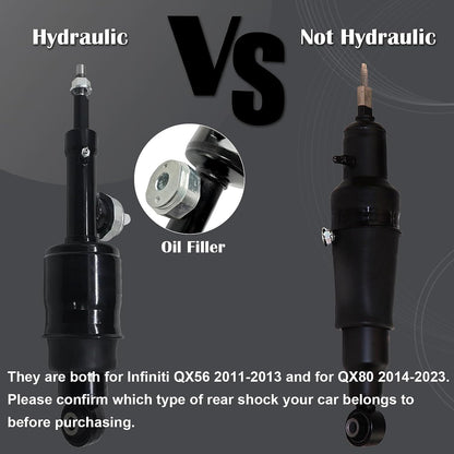 ya 12 10.8 baidi Pair Rear Hydraulic Air Suspension Shock Struts Fit for Infiniti QX56 QX80 2011-2021